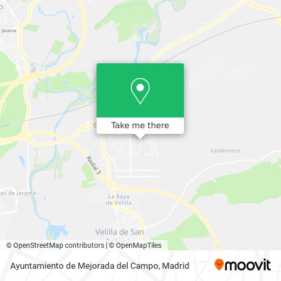 Ayuntamiento de Mejorada del Campo map