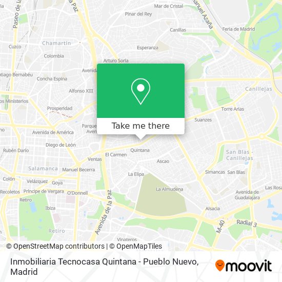 Inmobiliaria Tecnocasa Quintana - Pueblo Nuevo map