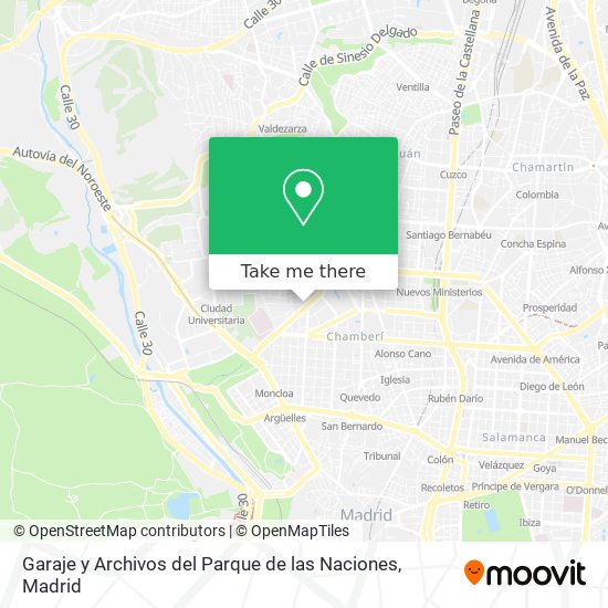 Garaje y Archivos del Parque de las Naciones map