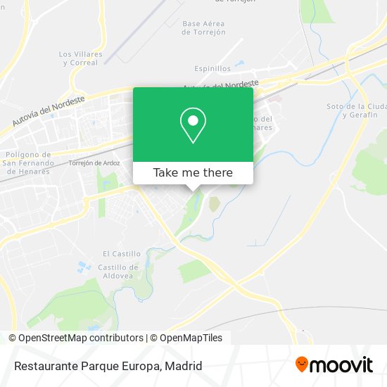 mapa Restaurante Parque Europa