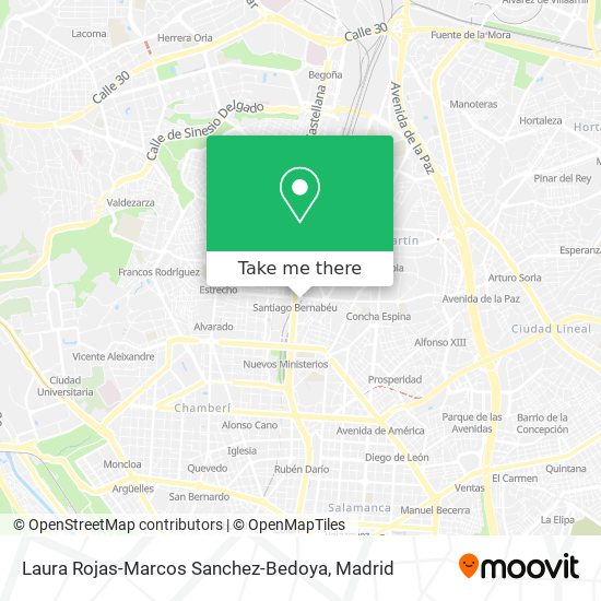 Laura Rojas-Marcos Sanchez-Bedoya map