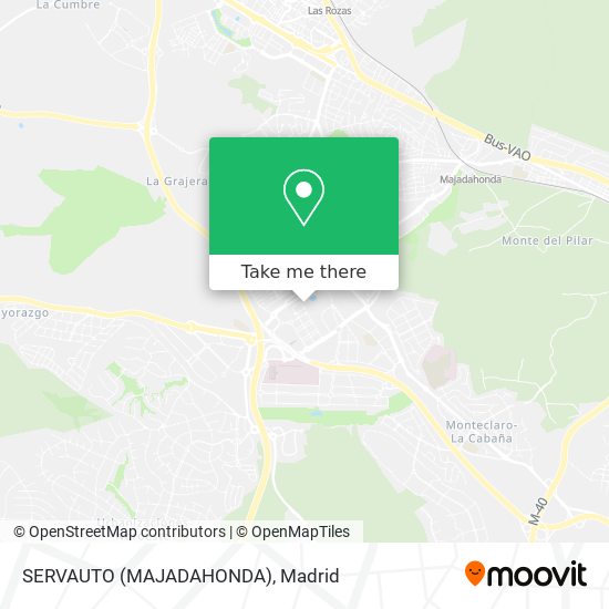 mapa SERVAUTO (MAJADAHONDA)