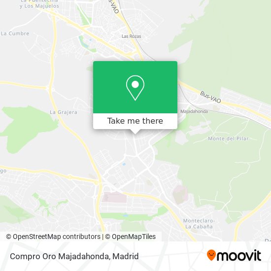 Compro Oro Majadahonda map