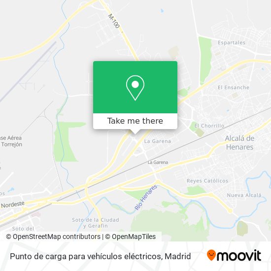 Punto de carga para vehículos eléctricos map