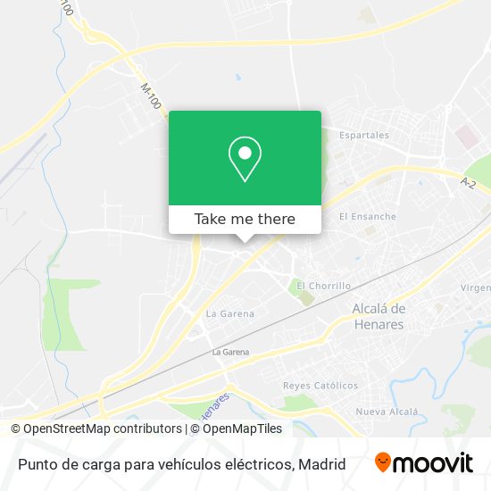 mapa Punto de carga para vehículos eléctricos