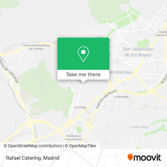 Rafael Catering map