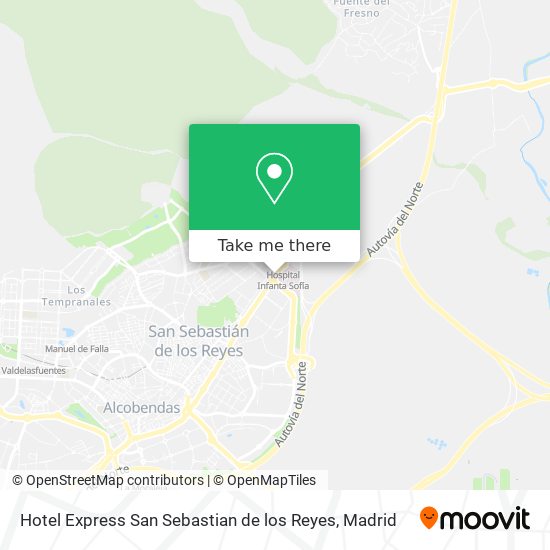 Hotel Express San Sebastian de los Reyes map