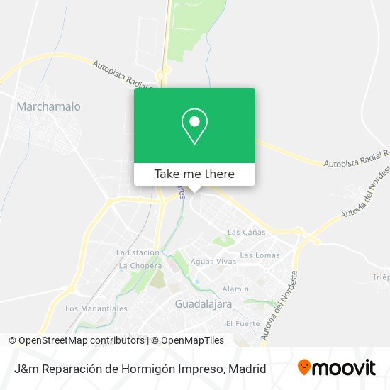 mapa J&m Reparación de Hormigón Impreso