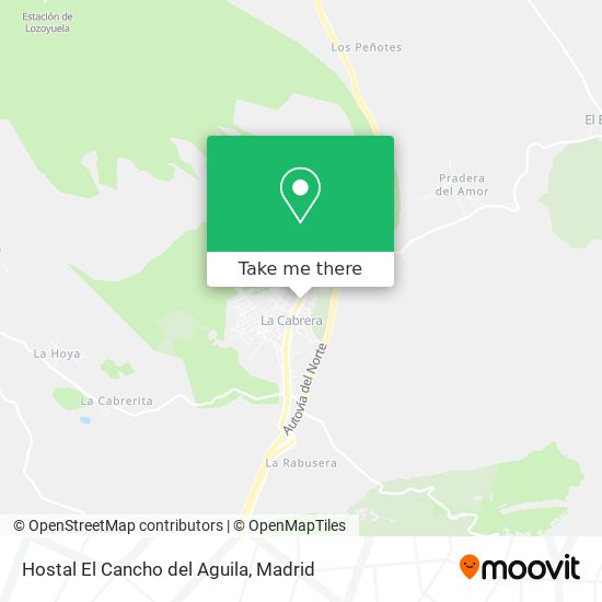 mapa Hostal El Cancho del Aguila