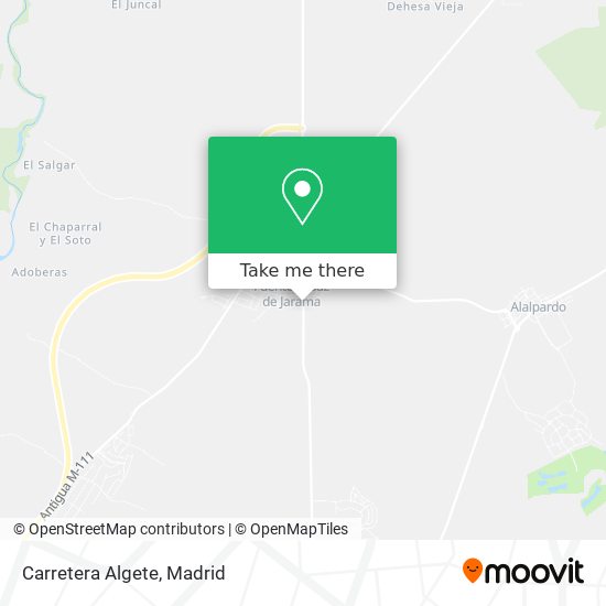 Carretera Algete map
