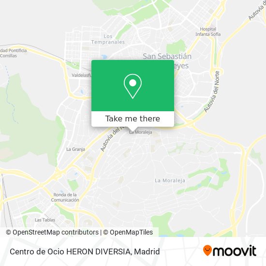 Centro de Ocio HERON DIVERSIA map
