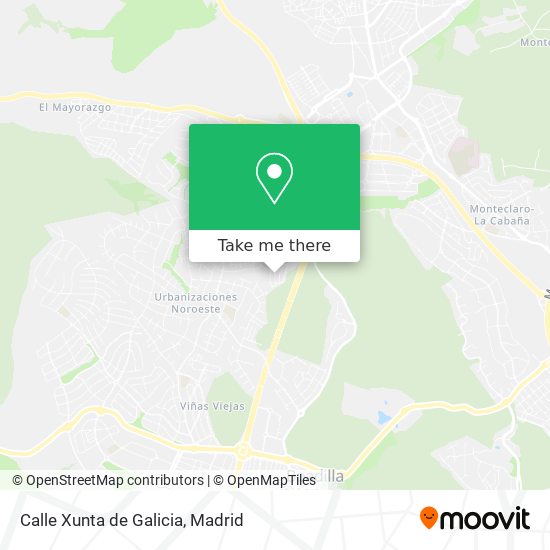 mapa Calle Xunta de Galicia