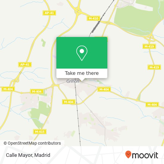 Calle Mayor map