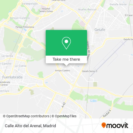 Calle Alto del Arenal map