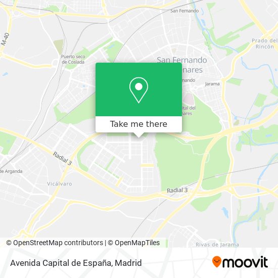 Avenida Capital de España map