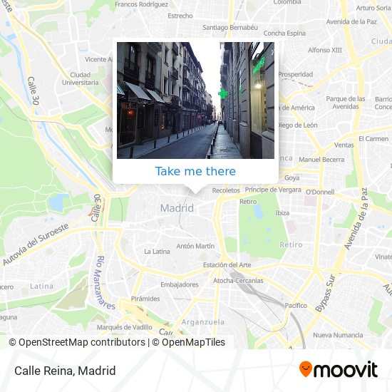 Calle Reina map