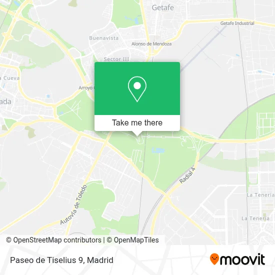 Paseo de Tiselius 9 map