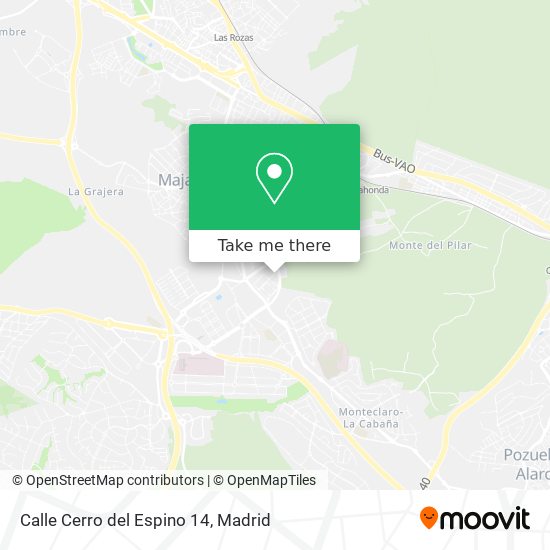 Calle Cerro del Espino 14 map