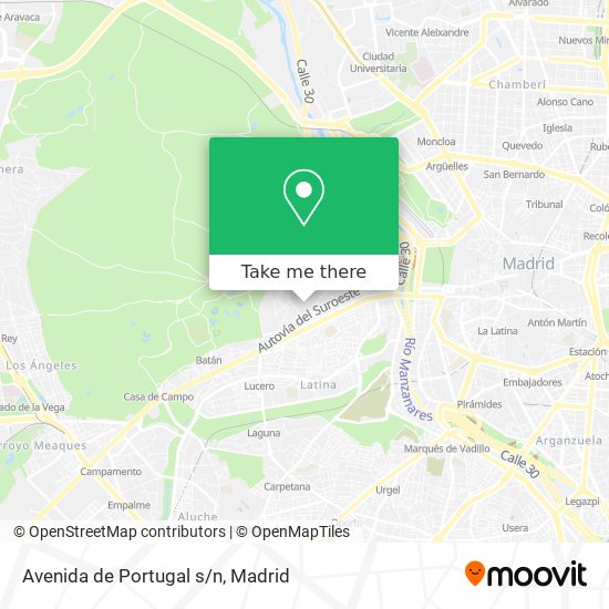 mapa Avenida de Portugal s/n