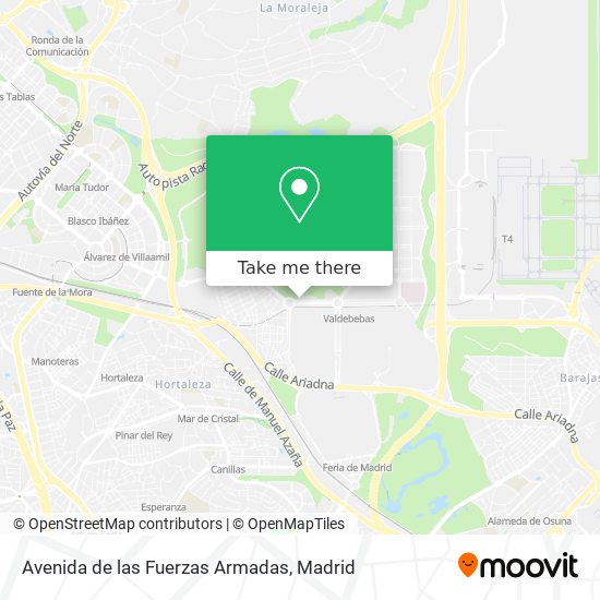 Avenida de las Fuerzas Armadas map