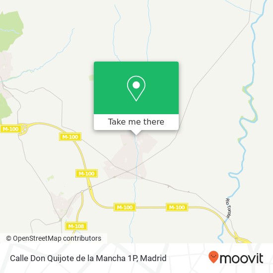 Calle Don Quijote de la Mancha 1P map