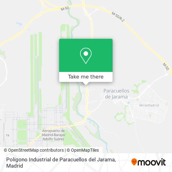 mapa Polígono Industrial de Paracuellos del Jarama