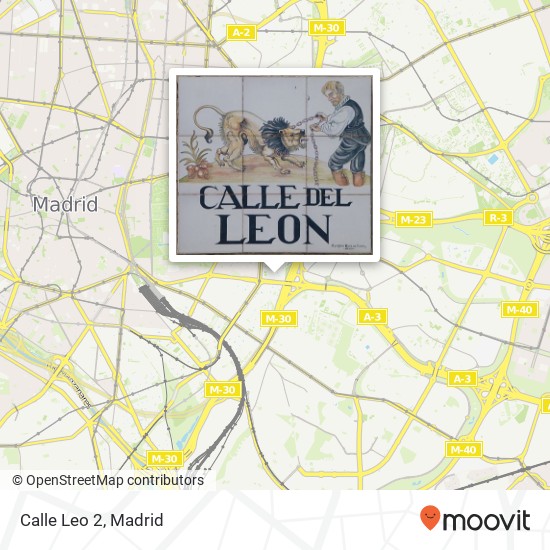 mapa Calle Leo 2