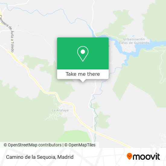 mapa Camino de la Sequoia