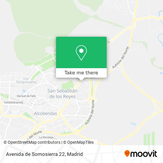 mapa Avenida de Somosierra 22
