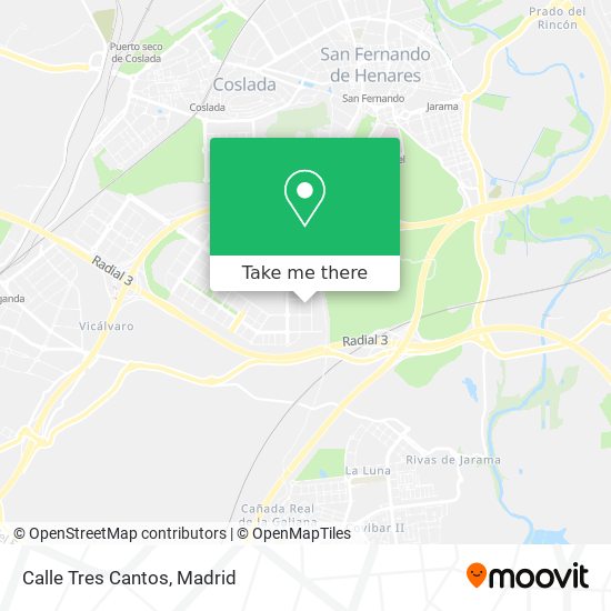 Calle Tres Cantos map