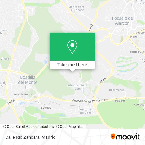 Calle Río Záncara map