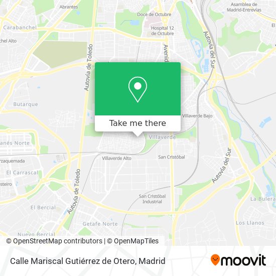 mapa Calle Mariscal Gutiérrez de Otero