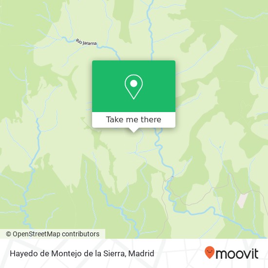 mapa Hayedo de Montejo de la Sierra
