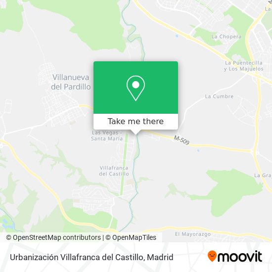 Urbanización Villafranca del Castillo map