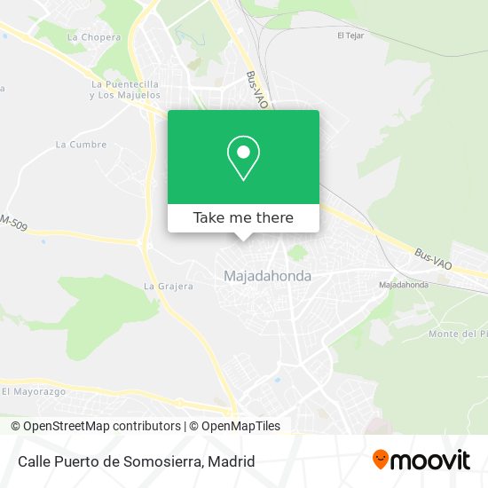 Calle Puerto de Somosierra map
