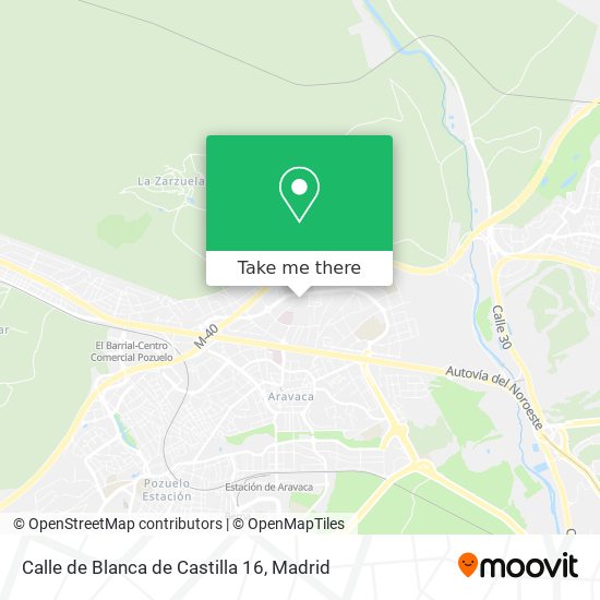 mapa Calle de Blanca de Castilla 16