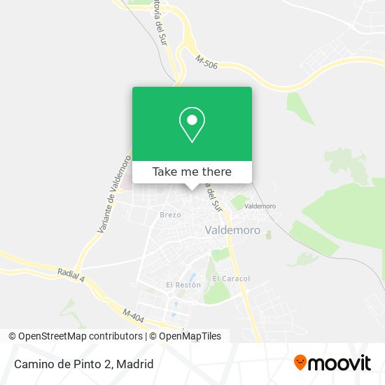 Camino de Pinto 2 map