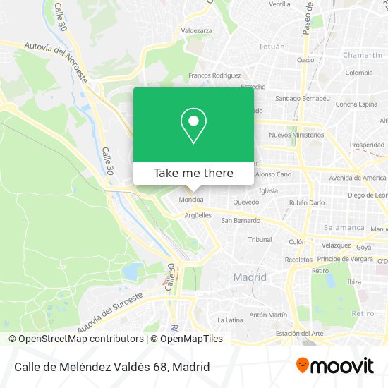 Calle de Meléndez Valdés 68 map