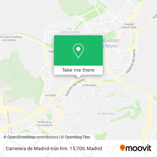 Carretera de Madrid-Irún Km. 15,700 map