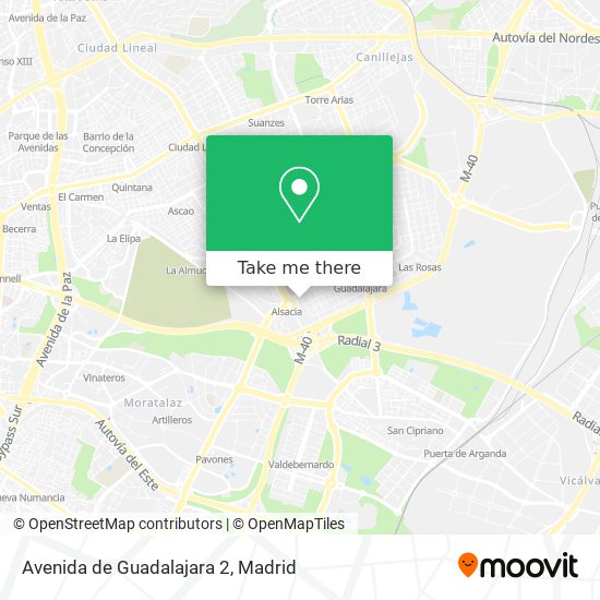 Avenida de Guadalajara 2 map