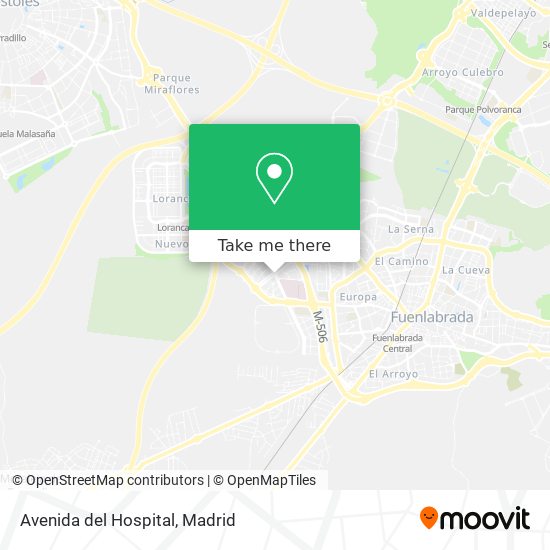 mapa Avenida del Hospital