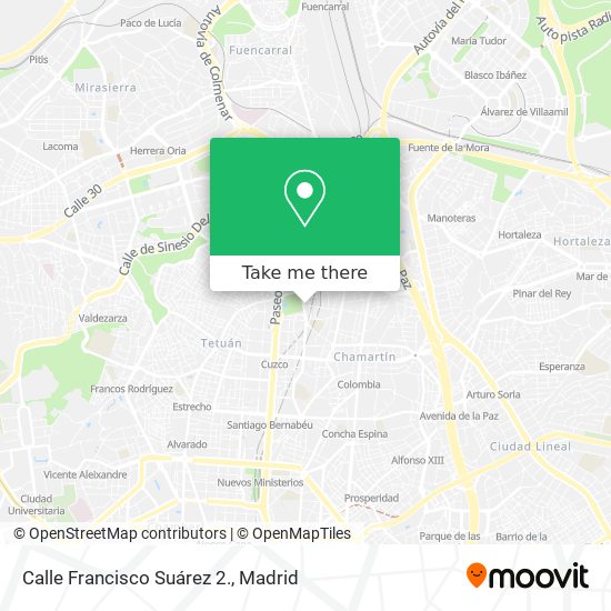 Calle Francisco Suárez 2. map