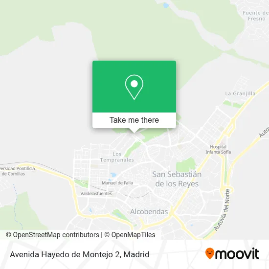 Avenida Hayedo de Montejo 2 map