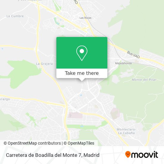 Carretera de Boadilla del Monte 7 map