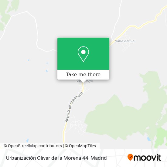 mapa Urbanización Olivar de la Morena 44