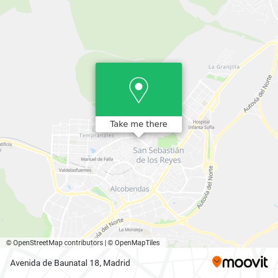 mapa Avenida de Baunatal 18