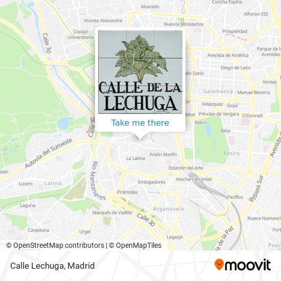 mapa Calle Lechuga