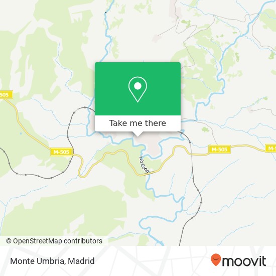 mapa Monte Umbria