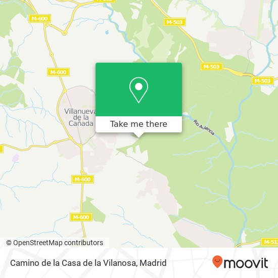 mapa Camino de la Casa de la Vilanosa