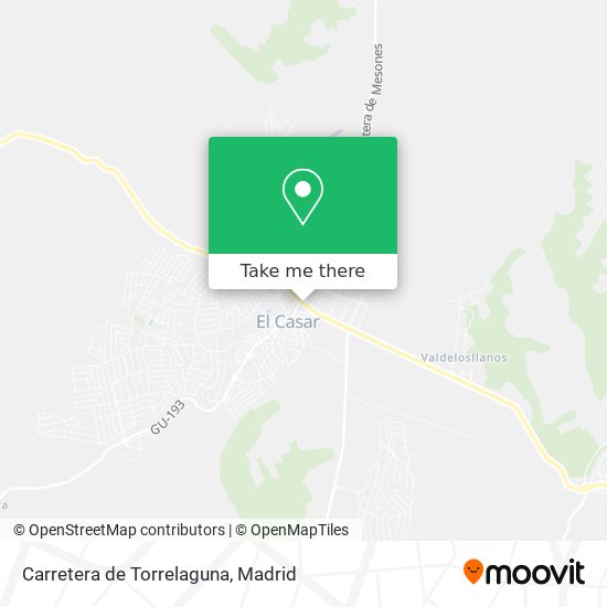mapa Carretera de Torrelaguna